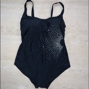 Avenue black one piece swimsuit